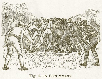 Una mischia, illustrazione per Cassells Book of Sports and Pastimes, c.1890 da English School