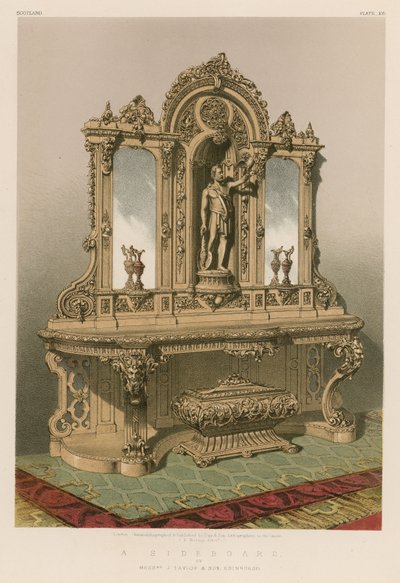 Una Credenza di Messrs J Taylor and Son, Edimburgo da English School