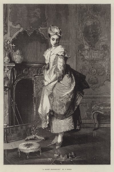 Una leggera sfortuna (incisione) da English School
