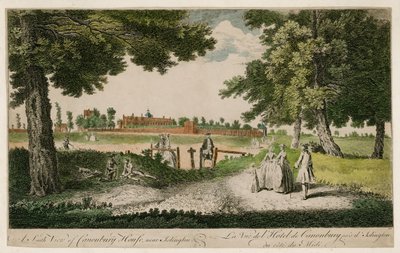 Una Vista Sud di Canonbury House, vicino a Islington da English School