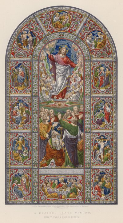 Vetrata colorata da English School