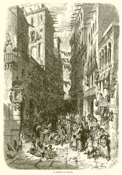 Una strada di Napoli da English School