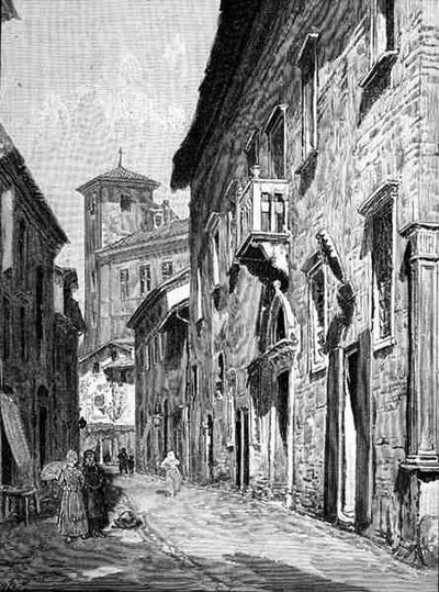 Una strada a Ravenna, Italia, da 