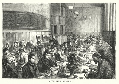 Cena dei ladri (incisione) da English School