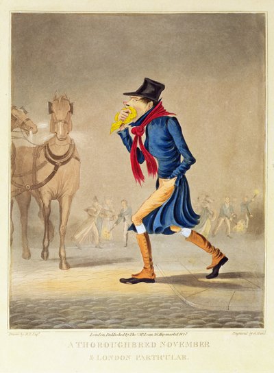 Un Purosangue Novembre e Londra Particolare, pub. da T. McLean, 1827 da English School