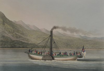 Un viaggio su Loch Lomond, inciso da G. Hunt, c.1830s da English School