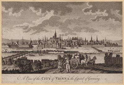 Veduta della città di Vienna, capitale della Germania da English School