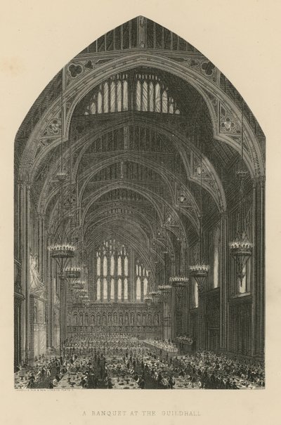 Un banchetto a Guildhall da English School