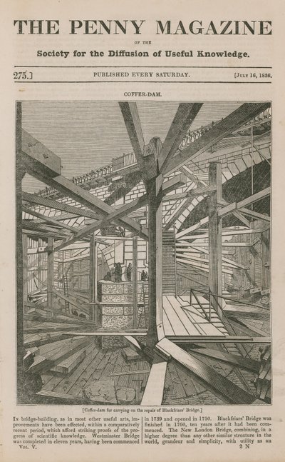 Cassaforma per la riparazione del ponte di Blackfriars da English School