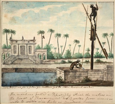 Un giardino coloniale che mostra l