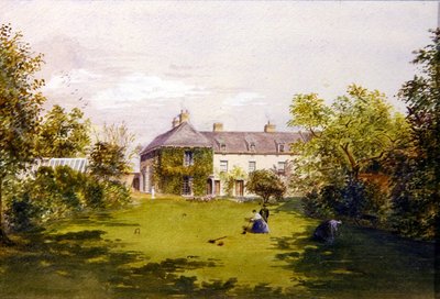 Una villa di campagna, c.1840 da English School