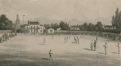 Una partita di cricket da English School