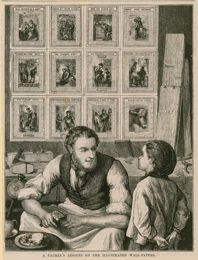 Le lezioni di un padre sui parati illustrati da English School