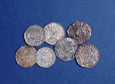 Gruppo di monete normanne e angioine, da Re Guglielmo I a Re Enrico III d