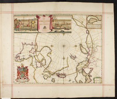 Mappa del Polo Nord e delle parti adiacenti, da 