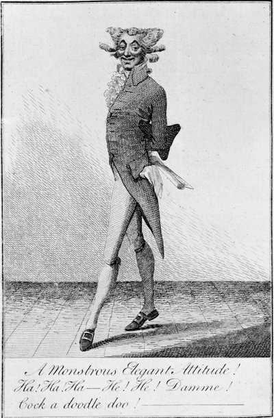 Un atteggiamento mostruosamente elegante! 1790 da English School