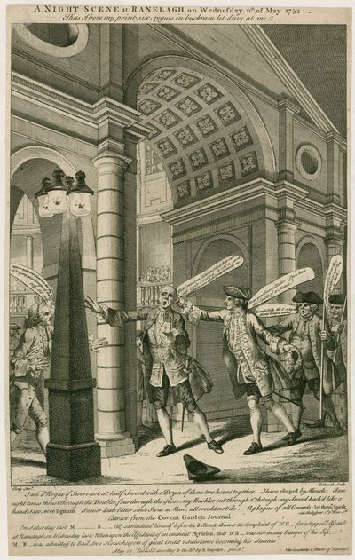 Scena notturna a Ranelagh, Londra, il 6 maggio 1752 da English School