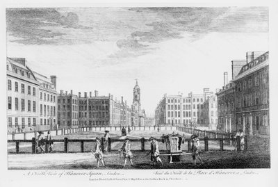 Vista nord di Hanover Square, Londra da English School