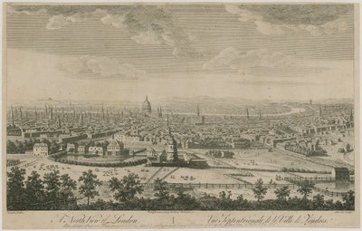 Veduta nord di Londra. Da Pentonville Hill da English School