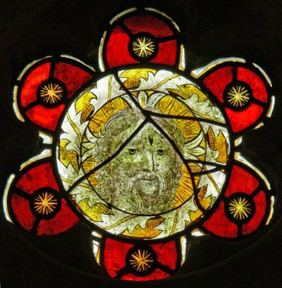Una finestra nord che raffigura la Testa di Cristo da English School
