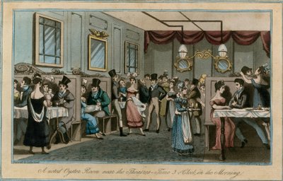 Una nota sala delle ostriche vicino ai teatri, alle 3 del mattino da English School