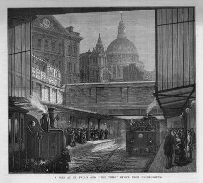Uno sguardo alla Cattedrale di St Paul e The Times da English School