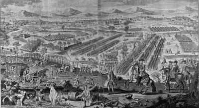 Veduta prospettica della gloriosa Battaglia di Drunmossie Moor il 16 aprile 1746, 1746 da English School