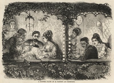 Una cena in un gabinetto a Cremorne da English School