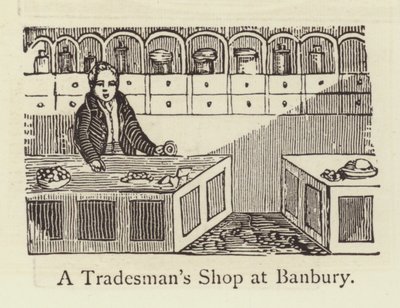 Un negozio di un commerciante a Banbury da English School