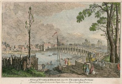 Veduta del Ponte di Fulham, Londra, sul Tamigi da Putney da English School