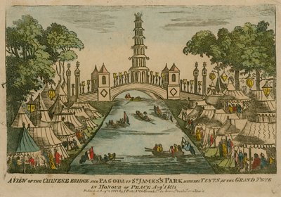 Veduta del Ponte Cinese e della Pagoda a St James