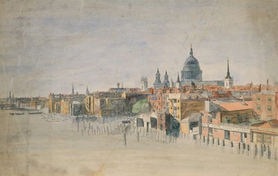 Vista del fiume Tamigi, Londra da English School
