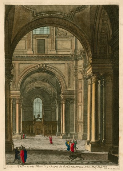 Veduta della Cappella del Mattino nella Chiesa Cattedrale di St Paul, Londra da English School