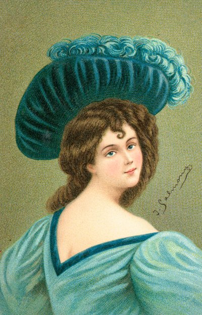 Una giovane donna ben vestita da English School