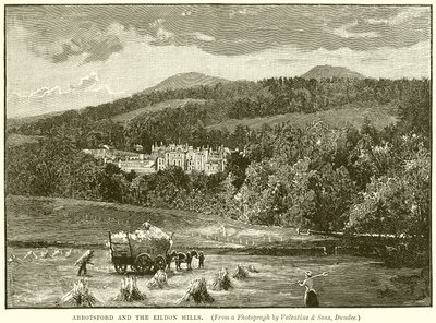 Abbotsford e le colline di Eildon da English School
