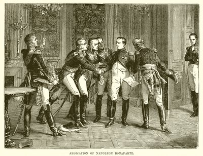 Abdicazione di Napoleone Bonaparte da English School