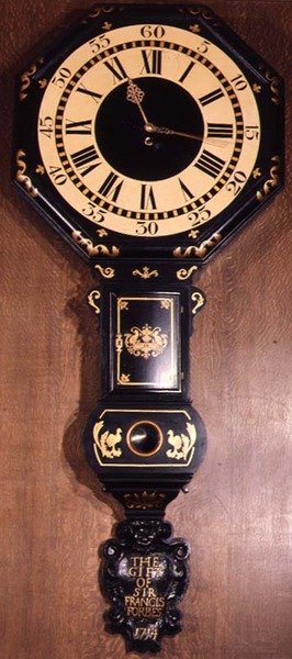 Orologio del Parlamento con iscrizione Il dono di Sir Francis Forbes, 1714 da English School