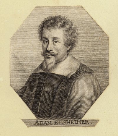 Adam Elsheimer, artista tedesco. Incisione di Johann Georg Waldreich da English School