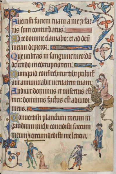 Add. 42130, f.56, Salmo 29, Esecuzione di Tommaso di Lancaster, da 