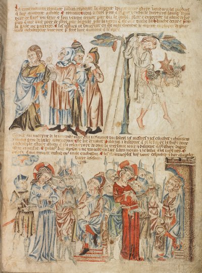 Add. 47682, f.30, Giuda restituisce i trenta pezzi d
