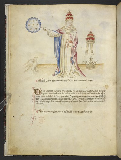 Joachimi Abbatis de Curatio, et Anselmi, Episcopi Marsicani, Vaticinia xxx de Pontificibus Romanis; da Nicolao III. ad Innocentium VIII, c.1500 da English School
