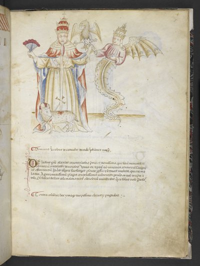 Joachimi Abbatis de Curatio, et Anselmi, Episcopi Marsicani, Vaticinia xxx de Pontificibus Romanis; da Nicolao III. ad Innocentium VIII, c.1500 da English School