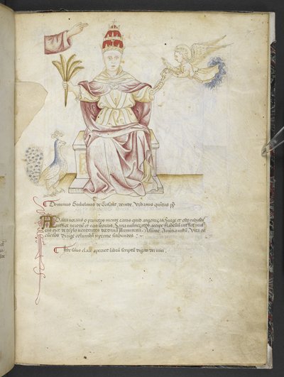 Joachimi Abbatis de Curatio, et Anselmi, Episcopi Marsicani, Vaticinia xxx de Pontificibus Romanis; da Nicolao III. ad Innocentium VIII, c.1500 da English School