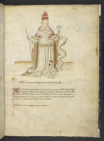 Joachimi Abbatis de Curatio, et Anselmi, Episcopi Marsicani, Vaticinia xxx de Pontificibus Romanis; da Nicolao III. ad Innocentium VIII, c.1500 da English School