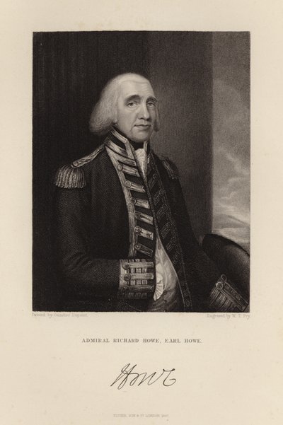Ammiraglio Richard Howe da English School