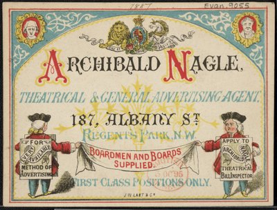 Pubblicità per Archibald Neagle, Agente pubblicitario da English School