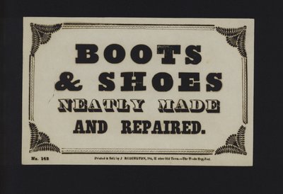 Annuncio: Scarpe e stivali fatti e riparati con cura da English School