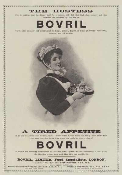 Pubblicità, Bovril (incisione) da English School