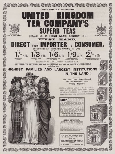 Pubblicità, United Kingdom Tea Company da English School
