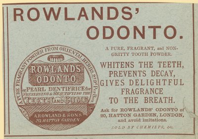 Pubblicità per Rowlands Odonto da English School